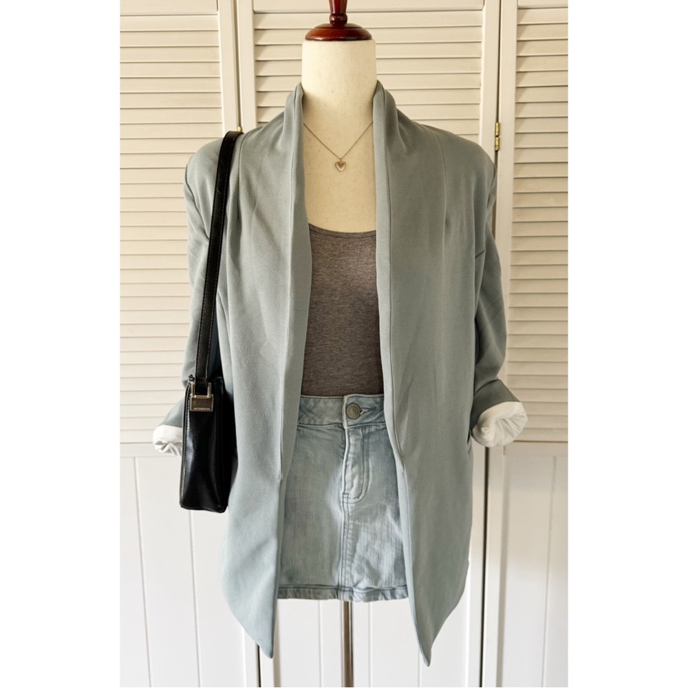 Fashion Nova Teal Formal Casual Blazer